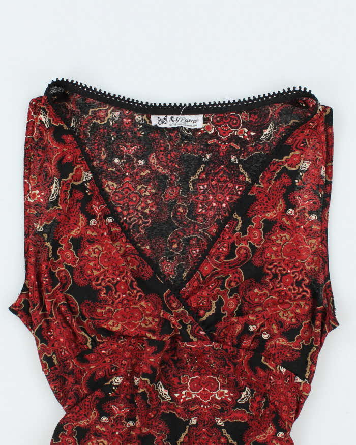 Vintage 90s Self Esteem Ruched Side Top - S