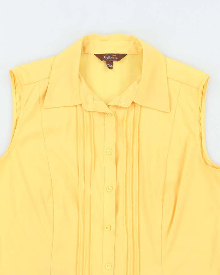 Vintage 00s Jessica Yellow Blouse - M