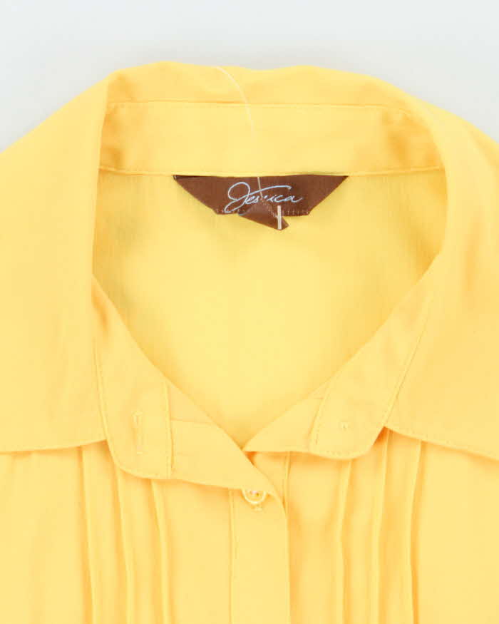 Vintage 00s Jessica Yellow Blouse - M