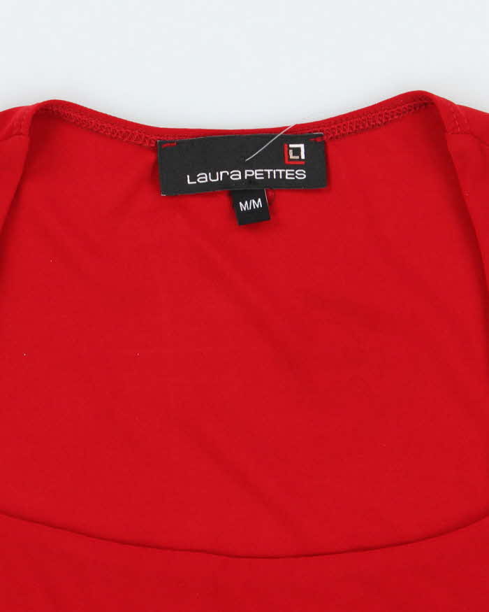 Vintage Y2k 00s Laura Square Neck Top - M