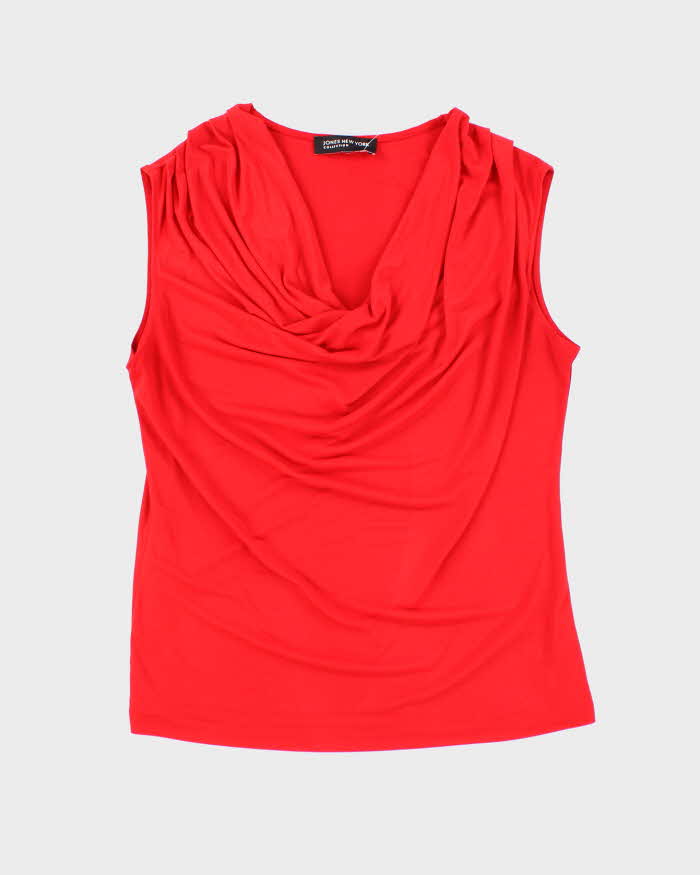 Vintage Y2k 00s Jones New York Cowl Neck Top - L