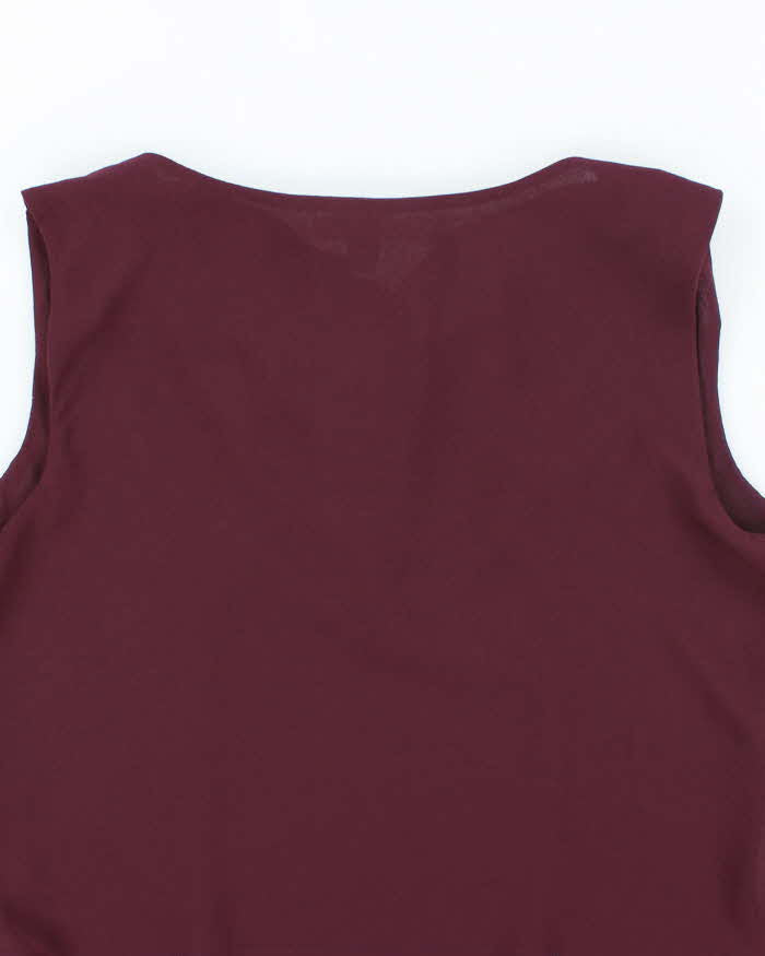 Vintage 90s Vanessa Stevens Cowl Neck Top - L