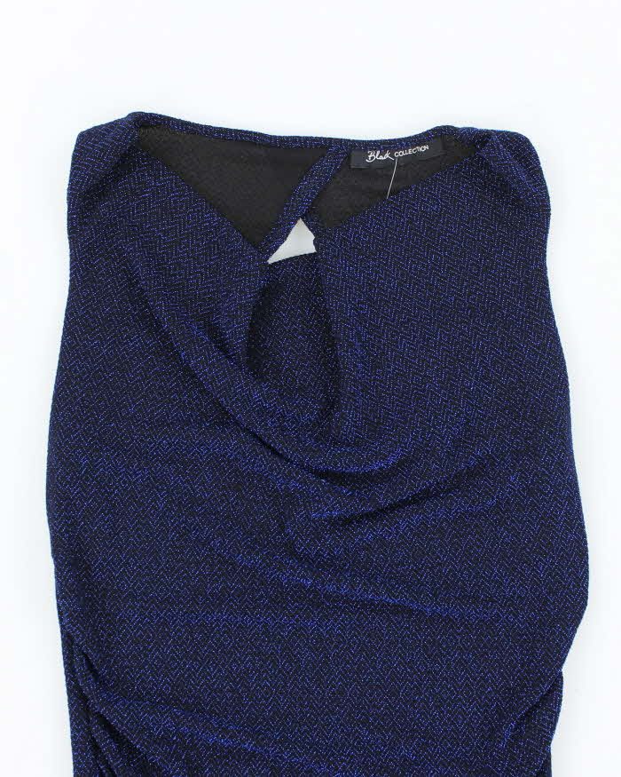 Vintage Y2k 00s Black Collection Cowl Neck Top - S