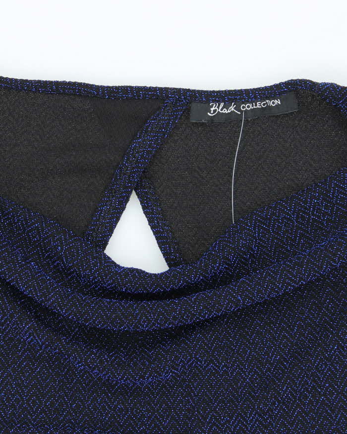 Vintage Y2k 00s Black Collection Cowl Neck Top - S