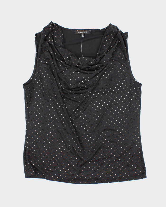 Vintage Y2k 00s Jones Studio Cowl Neck Top - M