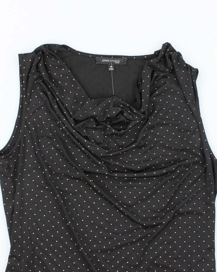 Vintage Y2k 00s Jones Studio Cowl Neck Top - M