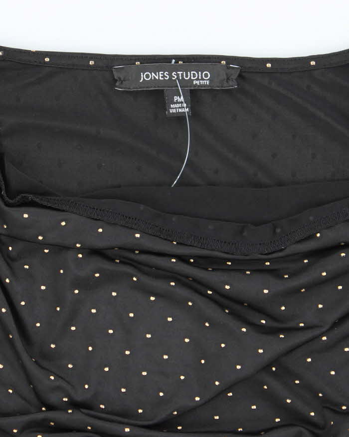 Vintage Y2k 00s Jones Studio Cowl Neck Top - M