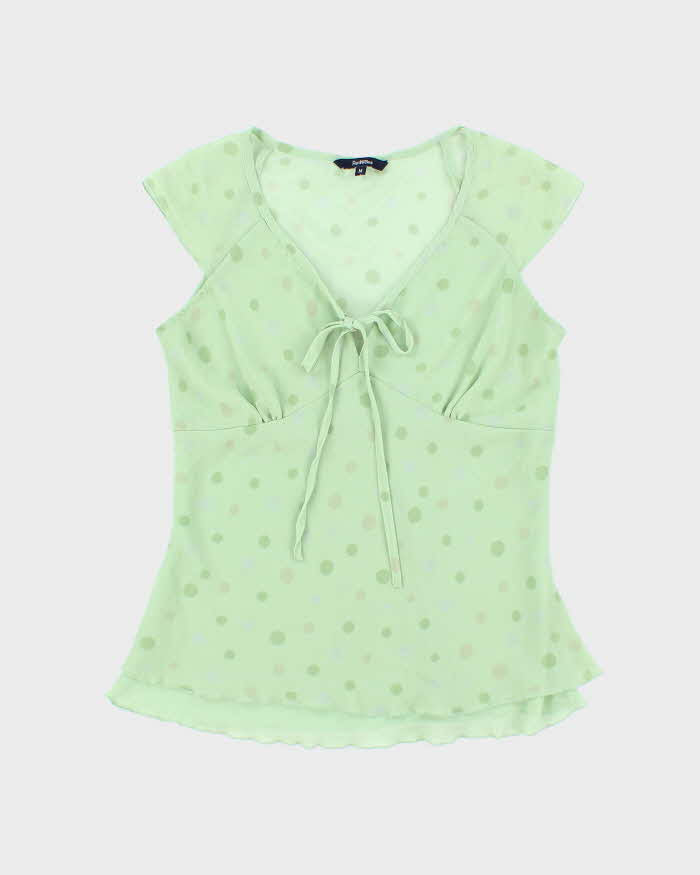 Vintage Y2k 00s Ricki's Polka Dot Blouse - M