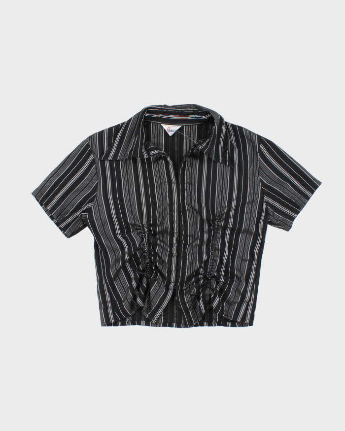 Vintage 90s Kilman Ruched Clasp Blouse - M