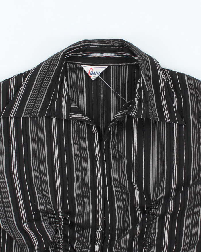 Vintage 90s Kilman Ruched Clasp Blouse - M