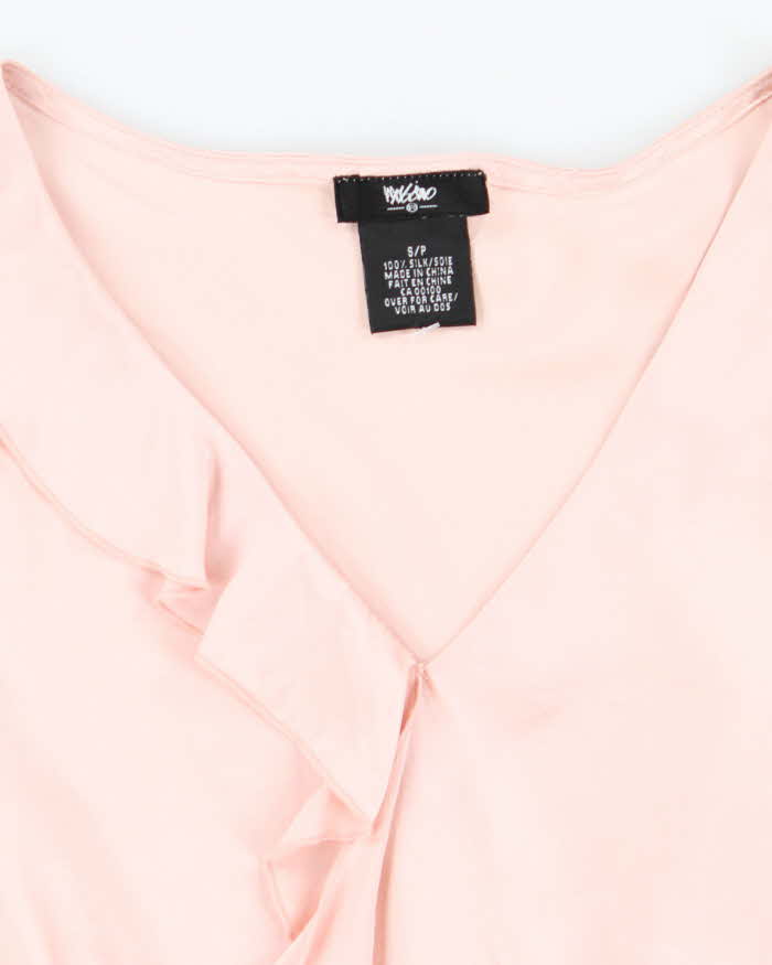 Vintage 00s Mossimo Silk Ruffle Top - S