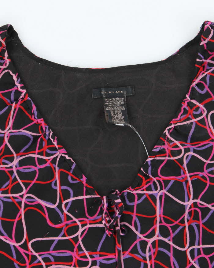 Vintage Y2k 00s Silkland SIlk Blouse - XL