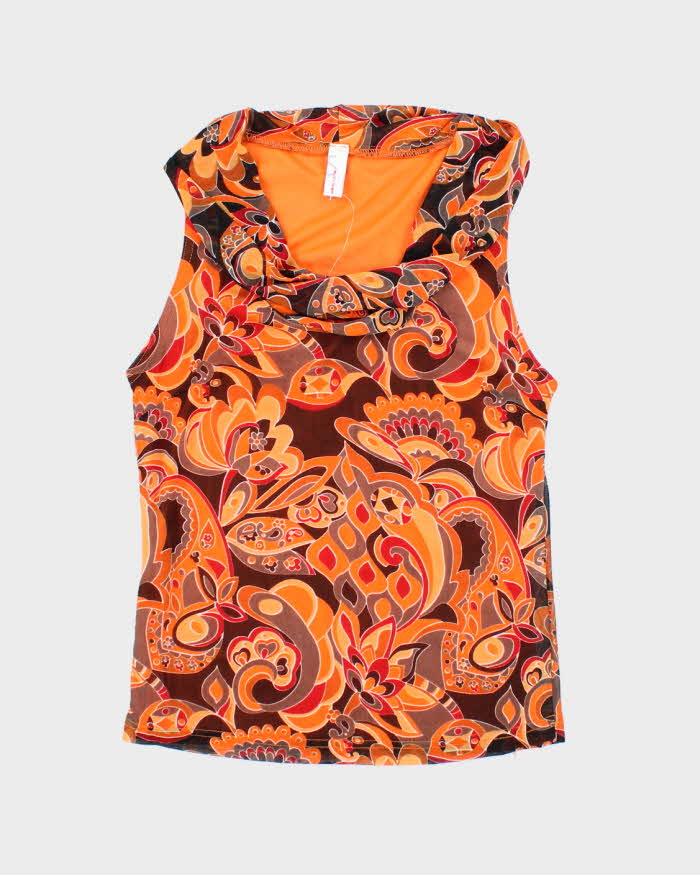 Vintage Y2k 00s Suzy Cowl Neck Top - S