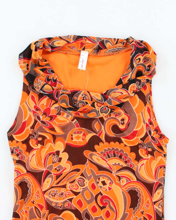 Vintage Y2k 00s Suzy Cowl Neck Top - S