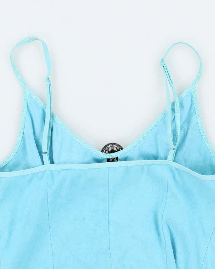 Vintage Y2k 00s Bebe Faux Suede Fringe Cami - XS