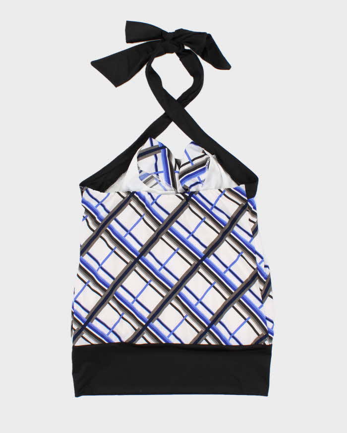 Vintage Y2k 00s Le Chateau Cowl Neck Crossover Halter Neck Top - XS