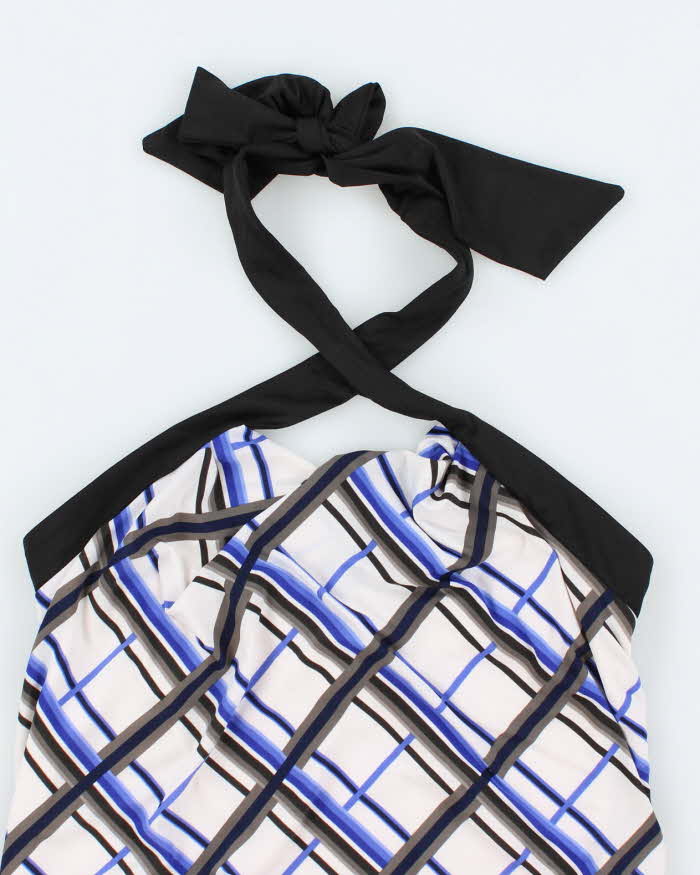 Vintage Y2k 00s Le Chateau Cowl Neck Crossover Halter Neck Top - XS