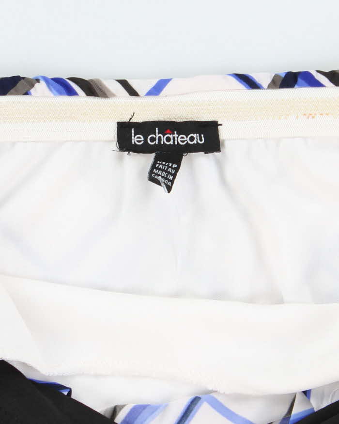 Vintage Y2k 00s Le Chateau Cowl Neck Crossover Halter Neck Top - XS