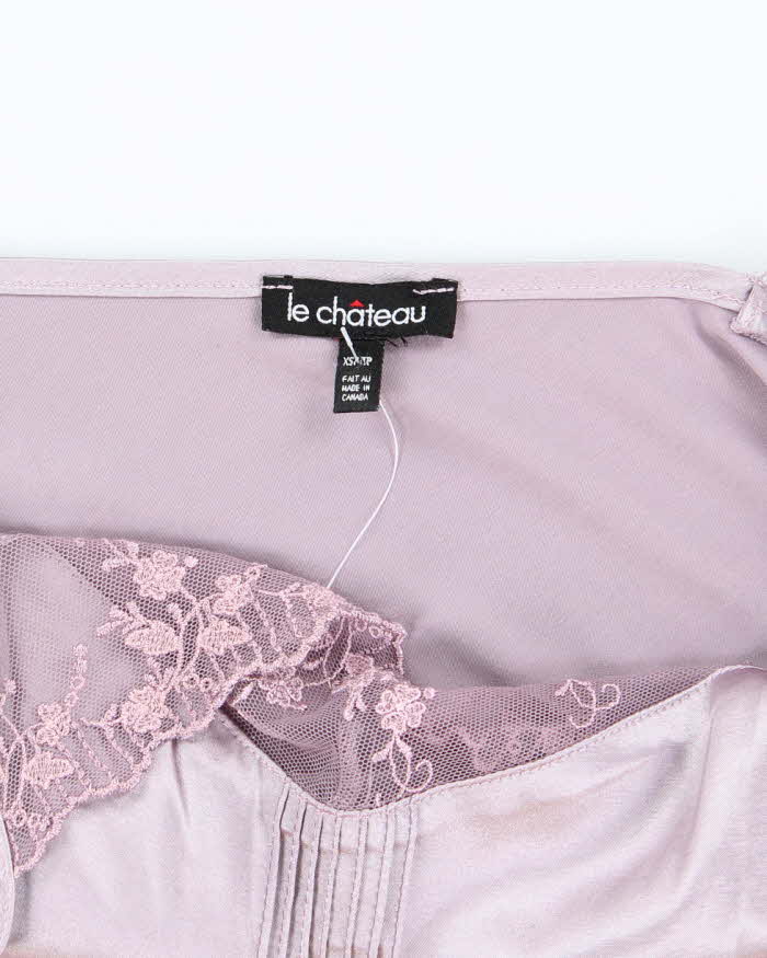 Vintage Y2k 00s Le Chateau Satin Cami - XS