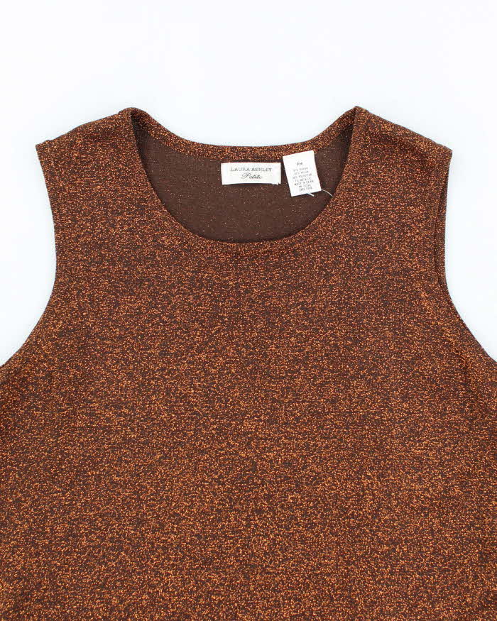 Vintage 90s Laura Ashley Sparkly Top - M