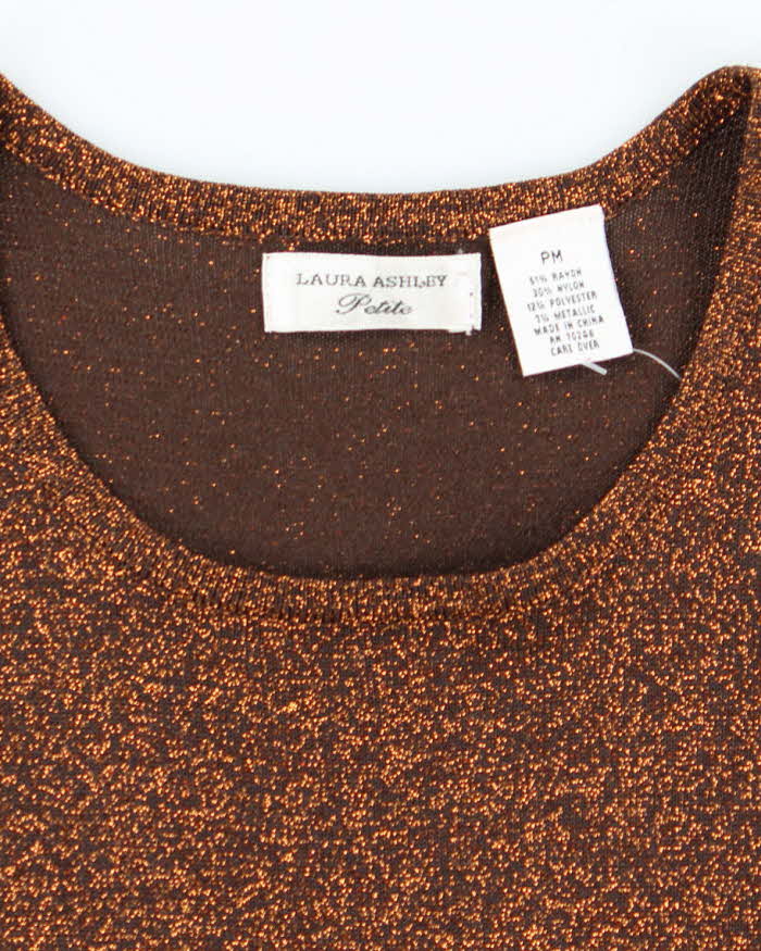 Vintage 90s Laura Ashley Sparkly Top - M