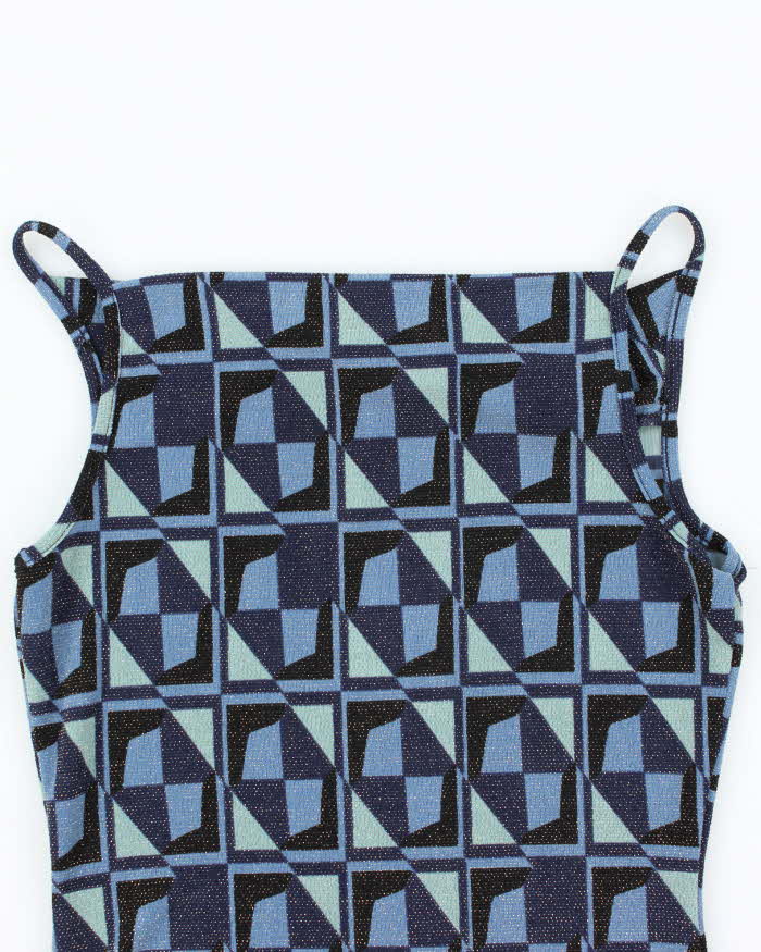 Vintage 90s Garage Sparkly Cowl Neck Top - M