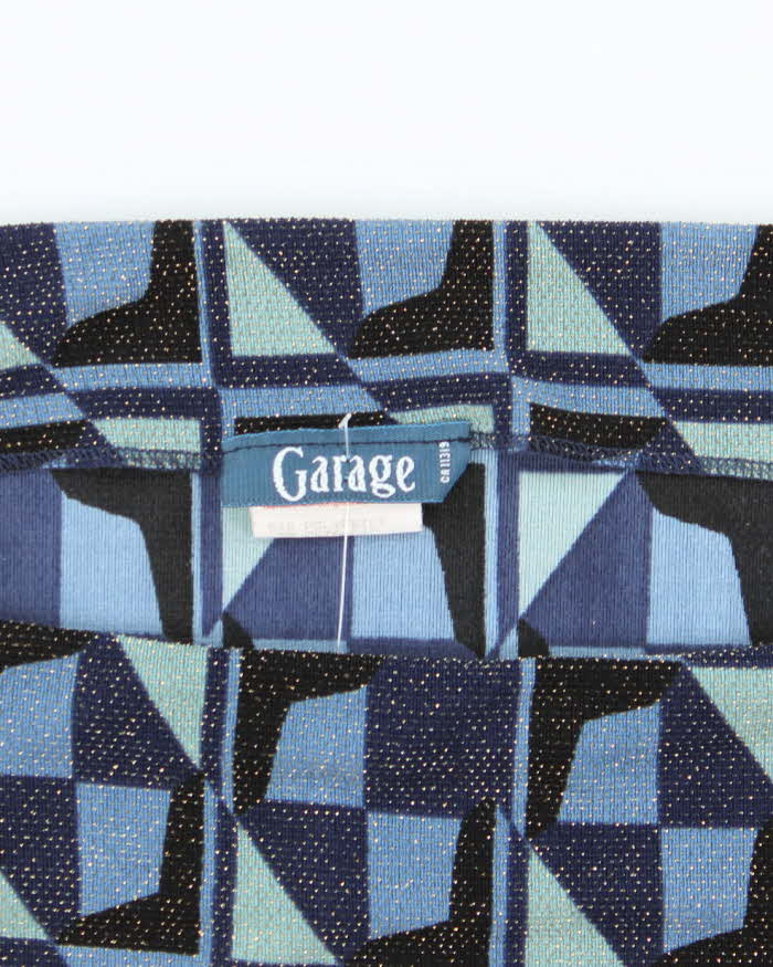 Vintage 90s Garage Sparkly Cowl Neck Top - M