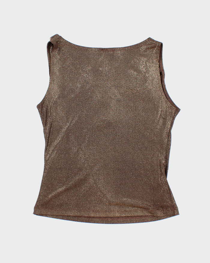 Vintage Y2k 00s FWR Cowl Neck Shimmery Top - S
