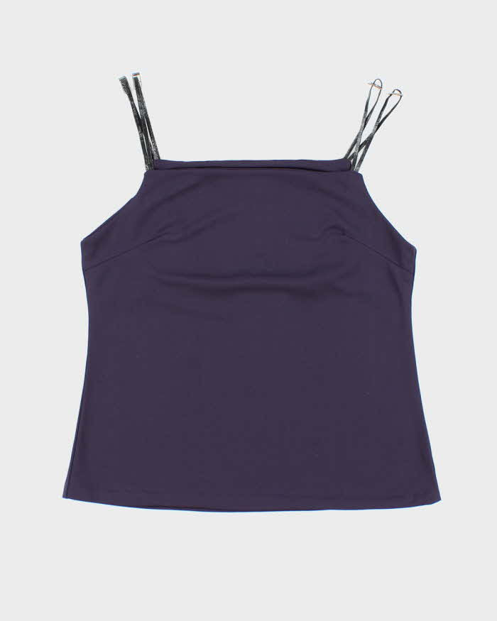 Vintage 90s Bess Buckle Strap Top - S