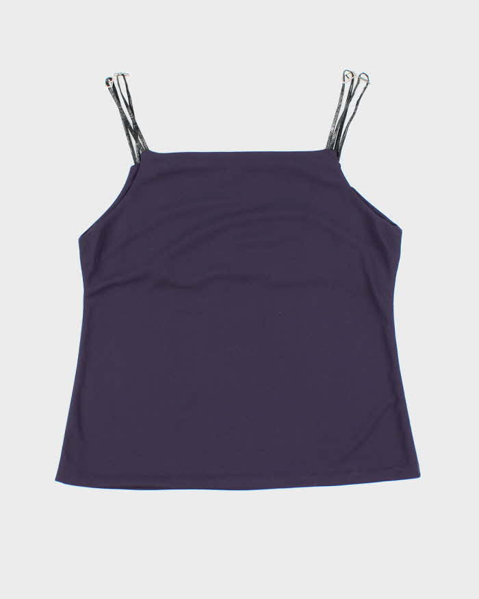 Vintage 90s Bess Buckle Strap Top - S