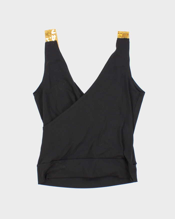 Vintage Y2k 00s Sirens Sequin Strap Top - M