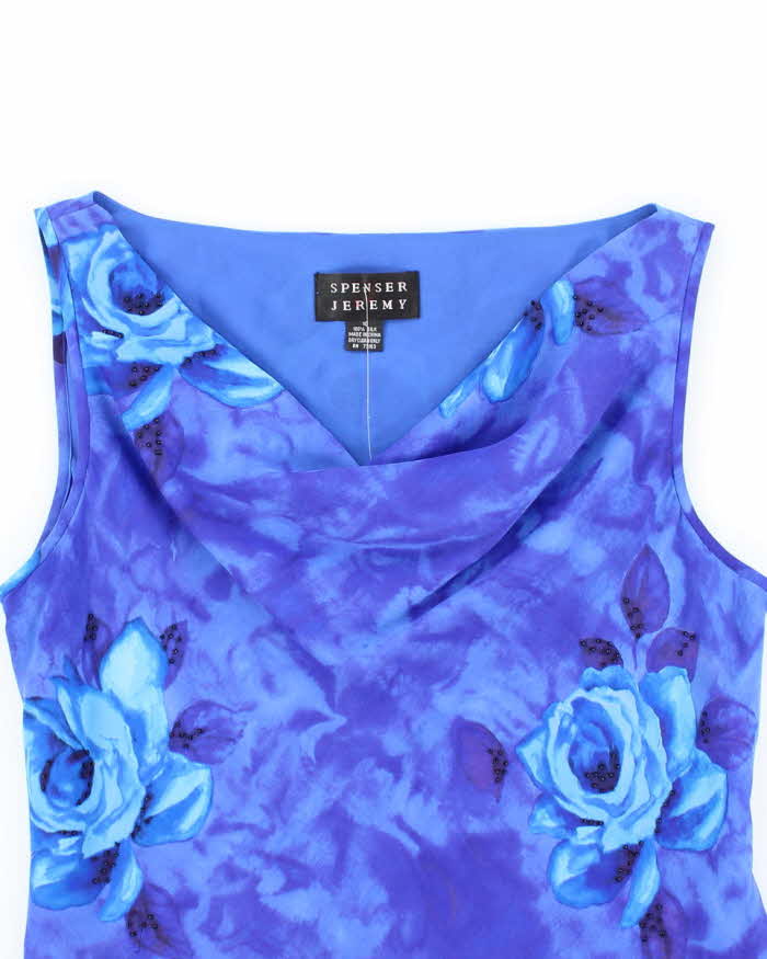 Vintage 90s Spenser Jeremy Silk Cowl Neck Top - M