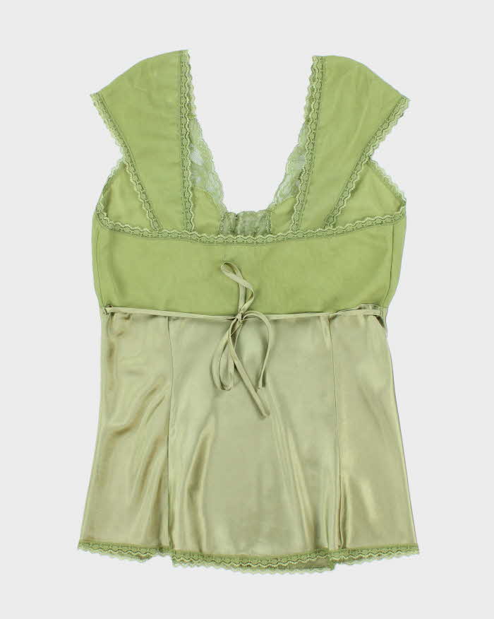 Vintage Y2k 00s Le Chateau Satin Blouse - M