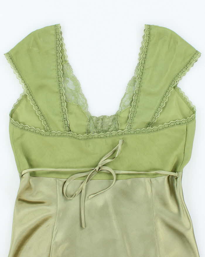 Vintage Y2k 00s Le Chateau Satin Blouse - M