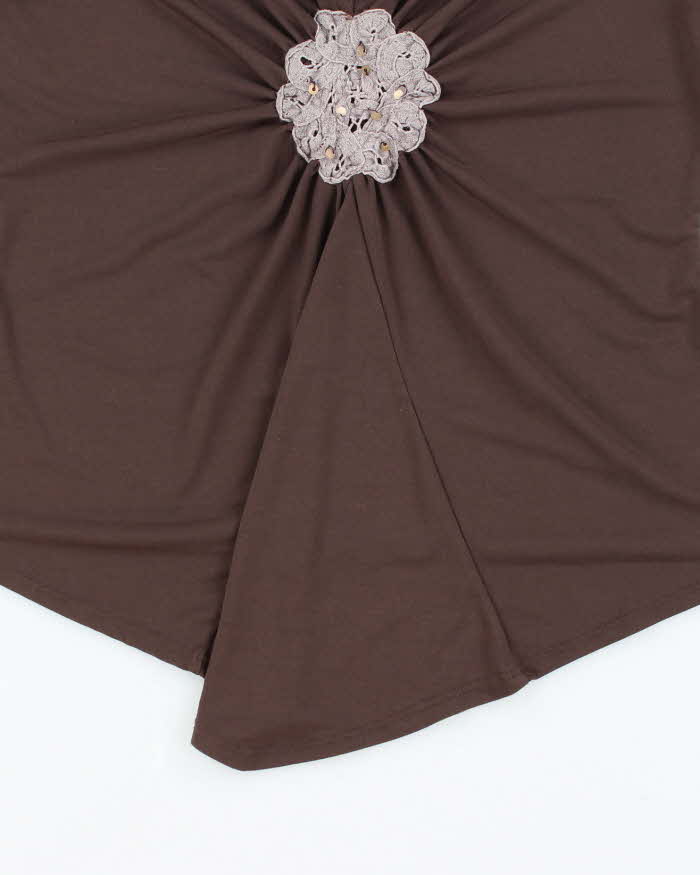 Vintage Y2k 00s Symmetry Beaded Top - M