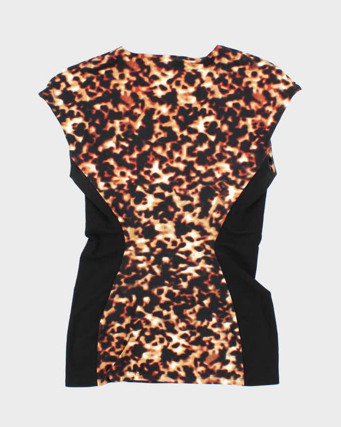 Vintage Y2k 00s Roberto Cavalli Leopard Print Top - M