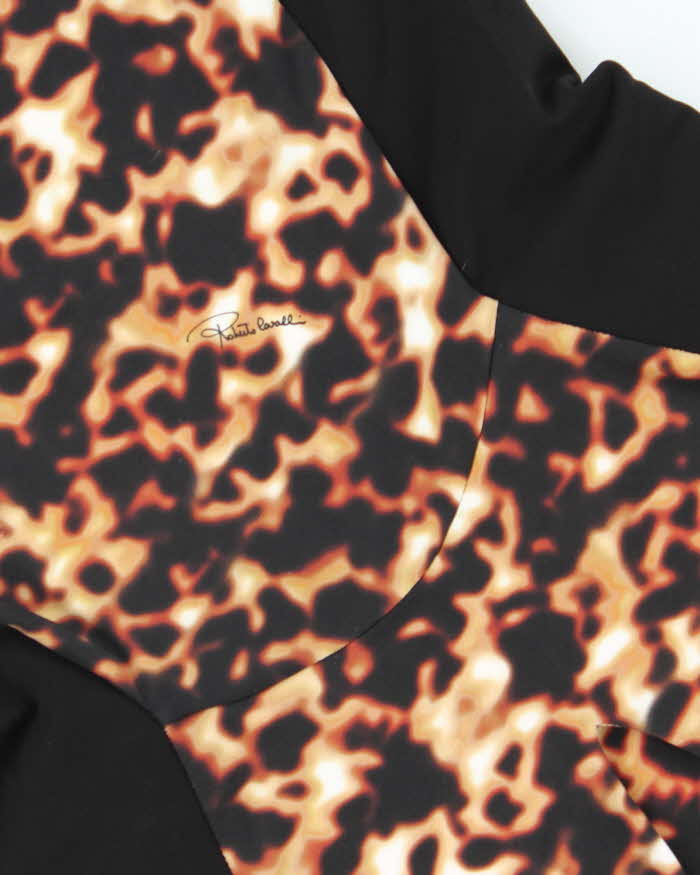 Vintage Y2k 00s Roberto Cavalli Leopard Print Top - M