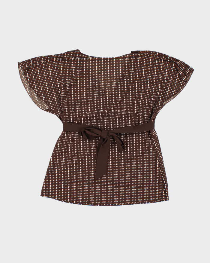 Vintage Y2k 00s Major Polka Dot Batwing Top - L