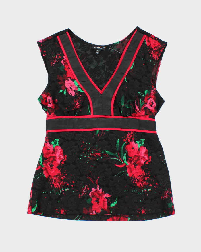 Vintage Y2k 00s Le Chateau Lace Top - M