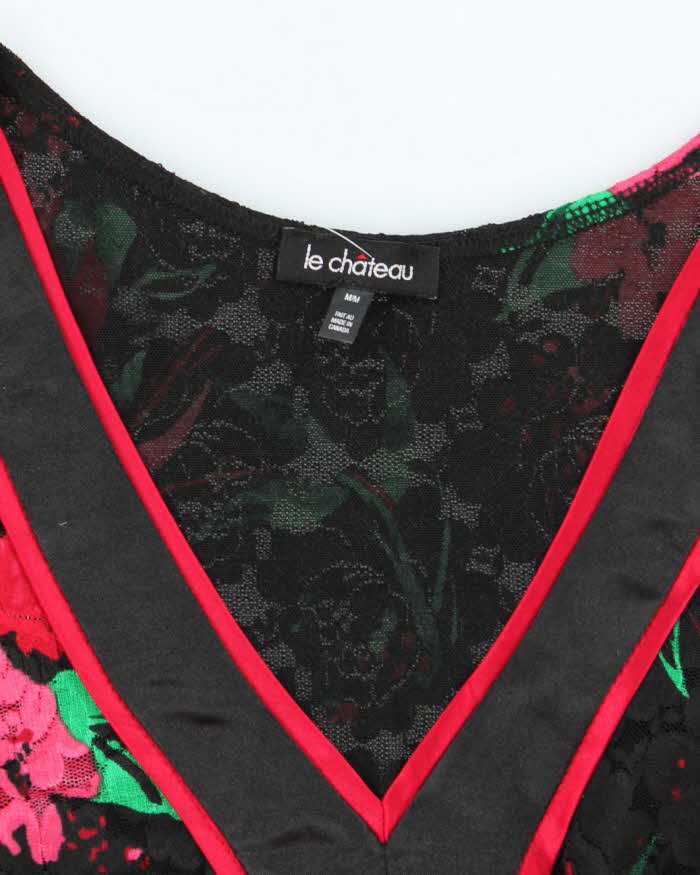 Vintage Y2k 00s Le Chateau Lace Top - M