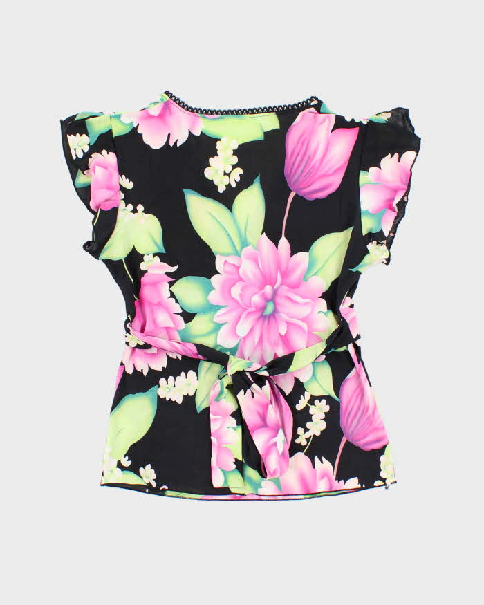 Vintage Y2k 00s Slinky Floral Top - S