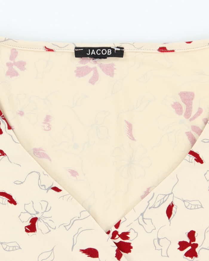 Vintage Y2k 00s Jacob Floral Top - S