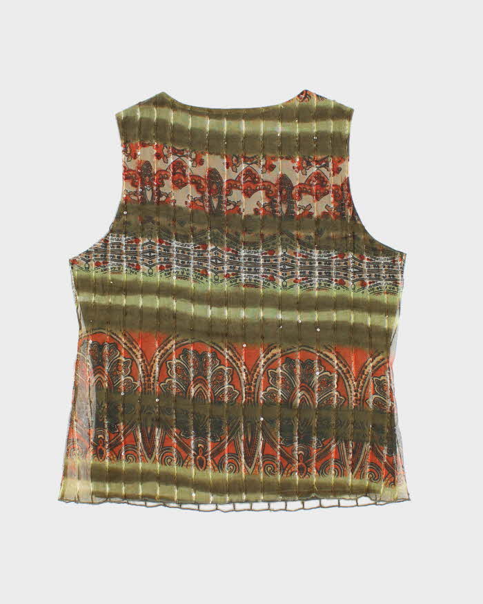 Vintage 90s Bellessa Sequin Top - L