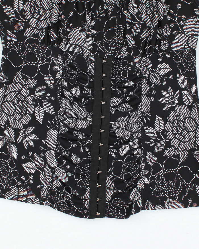 Vintage Y2k 00s Reitmans Clasp Milkmaid Style Blouse - S