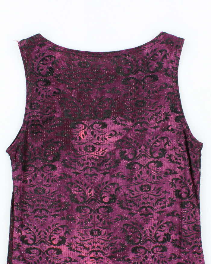 Vintage 90s Glittery Pattern Top - S