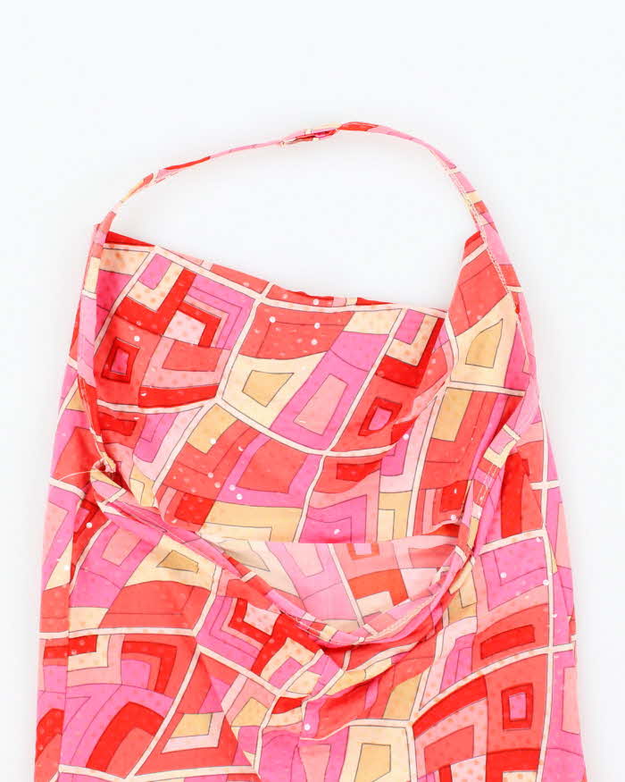 Vintage Y2k 00s Cowl Neck Sequin Halter Top - XS