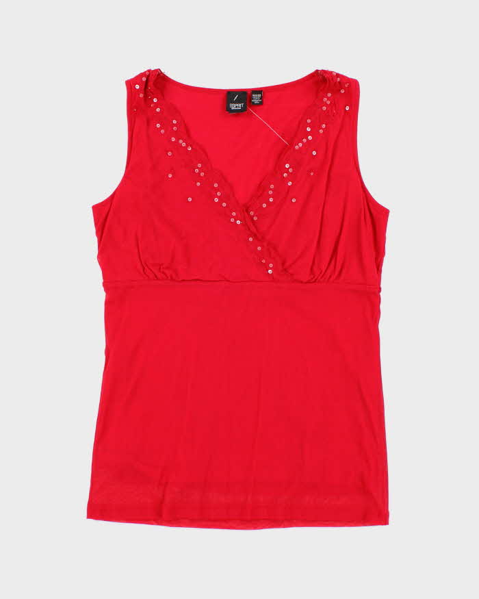 Vintage Y2k 00s Esprit Beaded Top - M