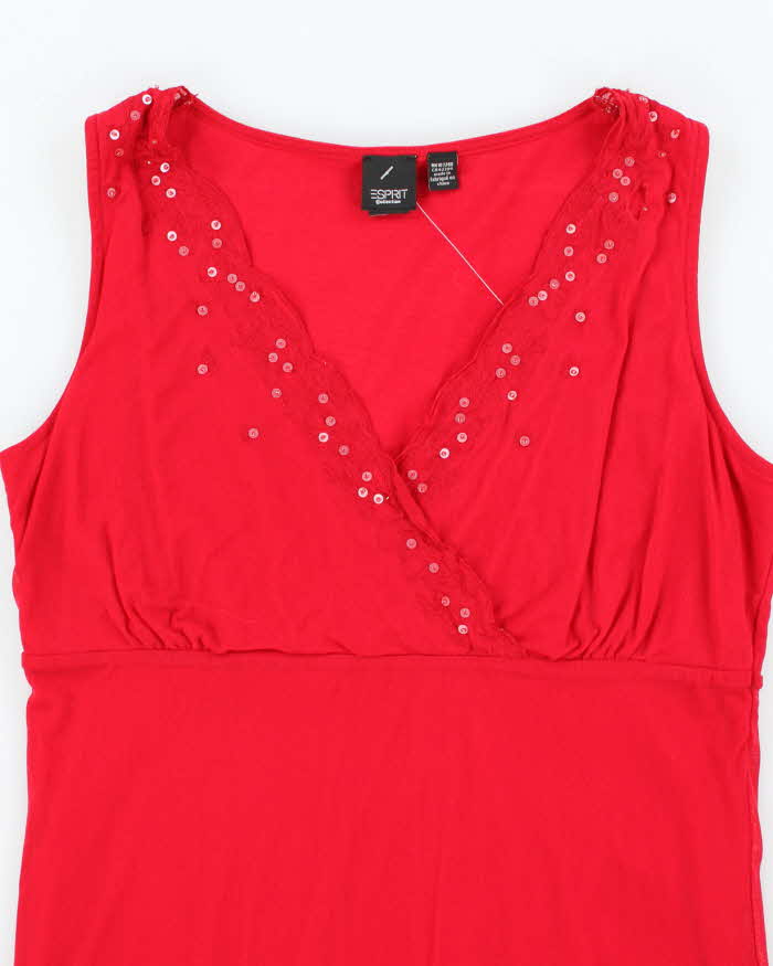 Vintage Y2k 00s Esprit Beaded Top - M