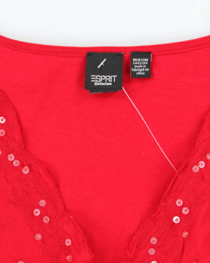 Vintage Y2k 00s Esprit Beaded Top - M