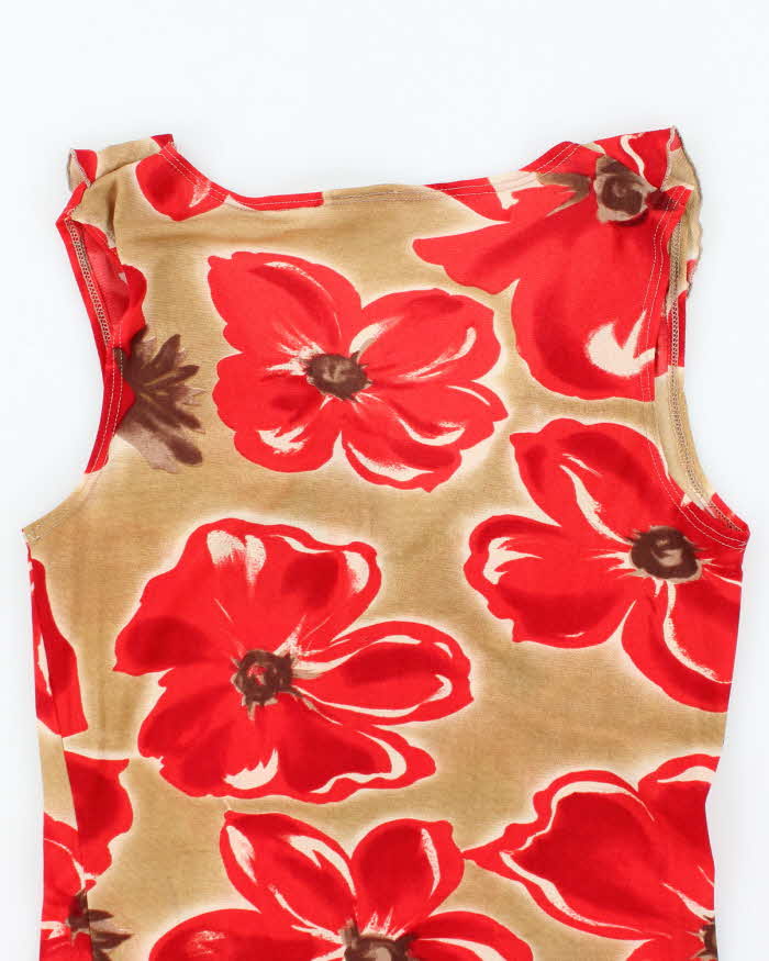 Vintage Y2k 00s Suzy Floral Ruffle Top - S